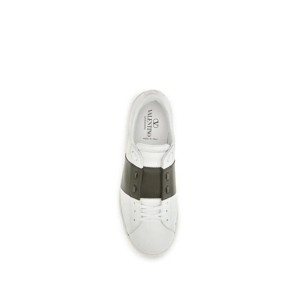 Valentino Garavani Valentino Garavani White Calf Leather Bos Taurus Low Top Sneakers