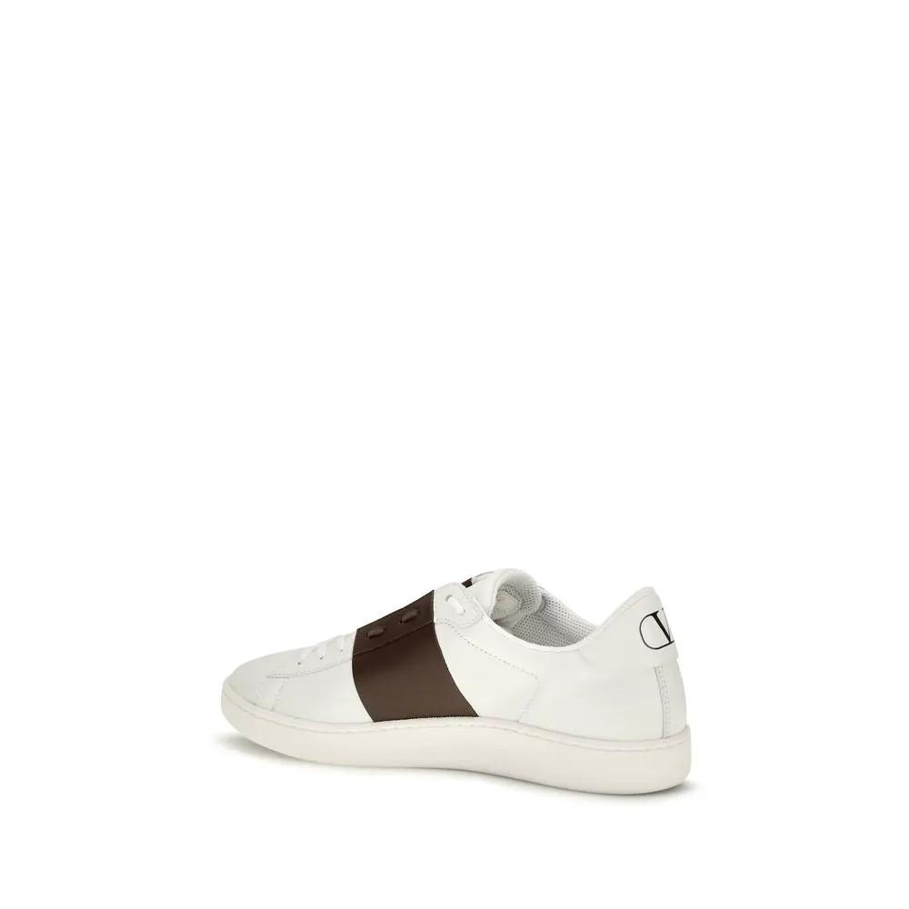 Valentino Garavani Valentino Garavani White Calf Leather Bos Taurus Low Top Sneakers