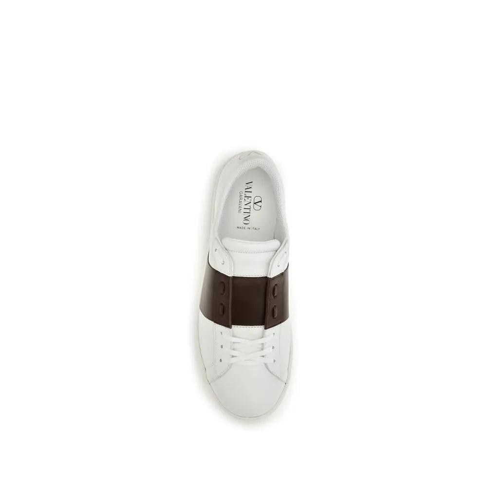 Valentino Garavani Valentino Garavani White Calf Leather Bos Taurus Low Top Sneakers
