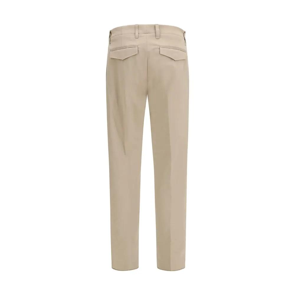 Lardini Beige Cotton Casual Pants