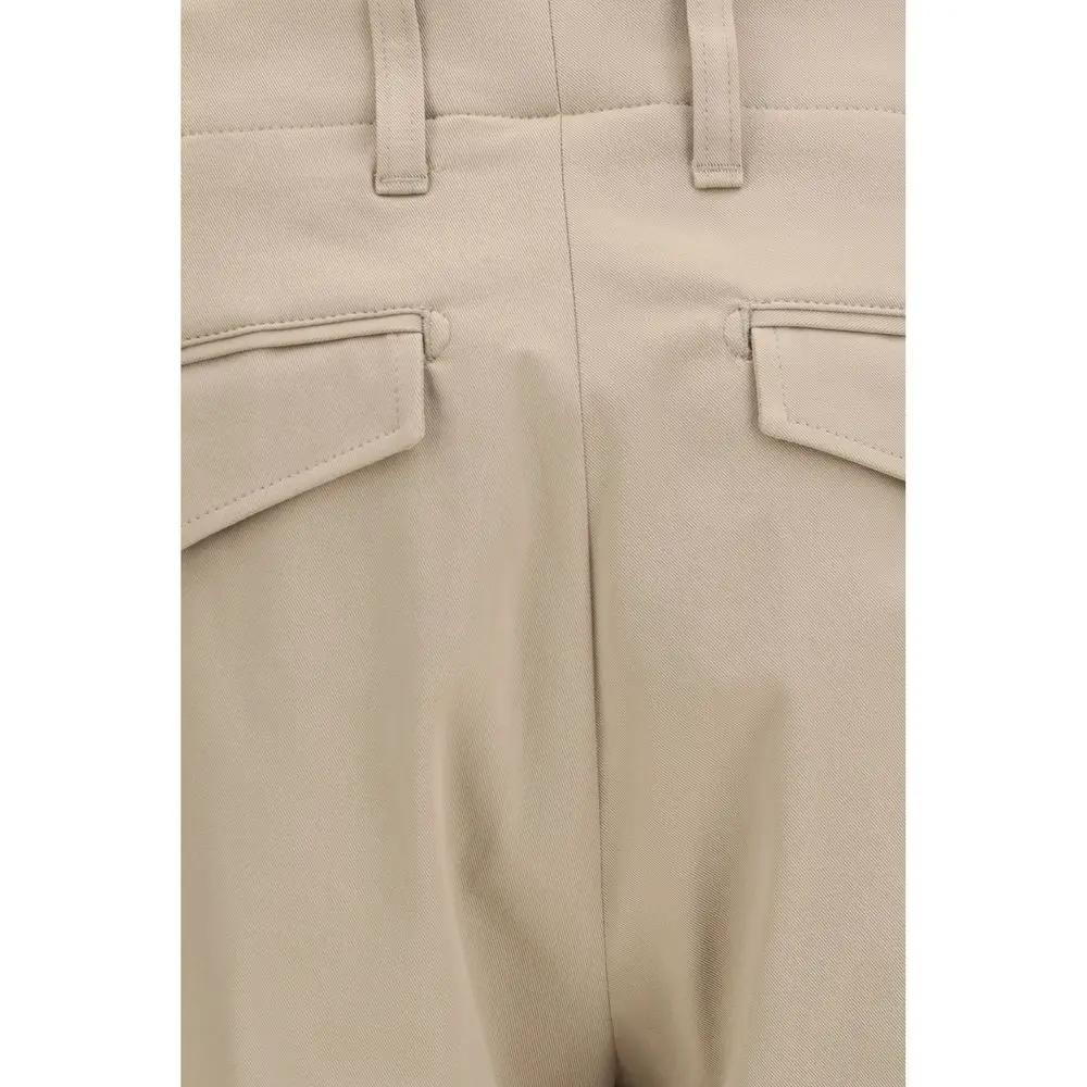Lardini Beige Cotton Casual Pants
