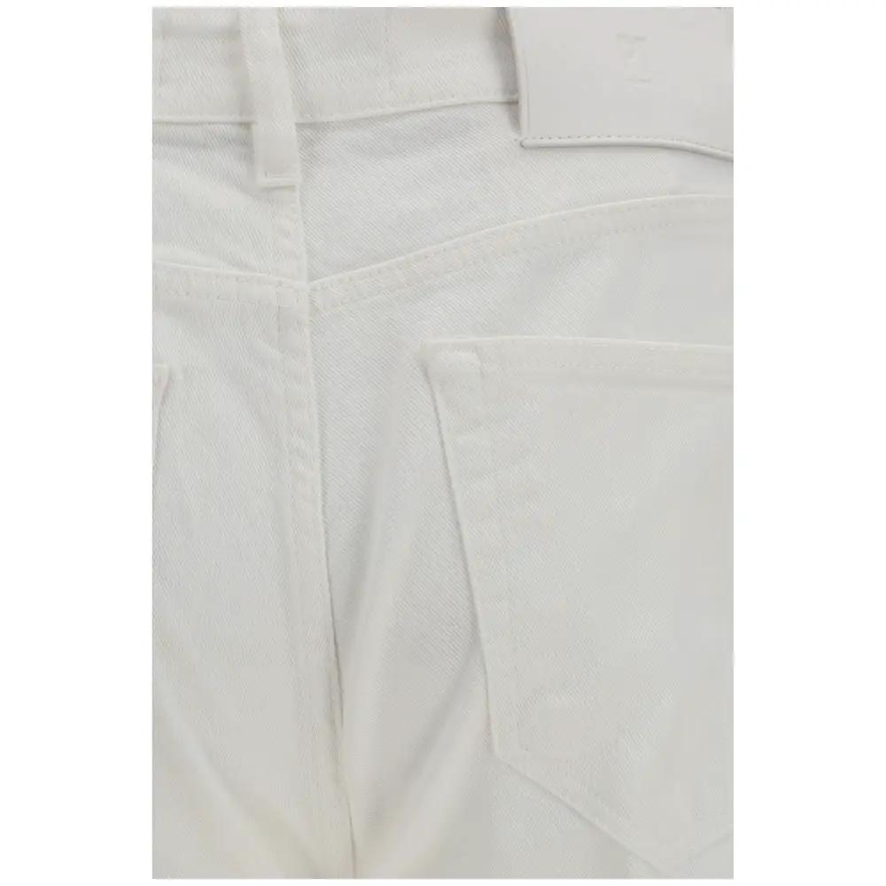 PT Torino White Cotton Slim Fit Jeans