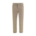 PT Torino PT Torino Beige Cotton Slim Fit Jeans