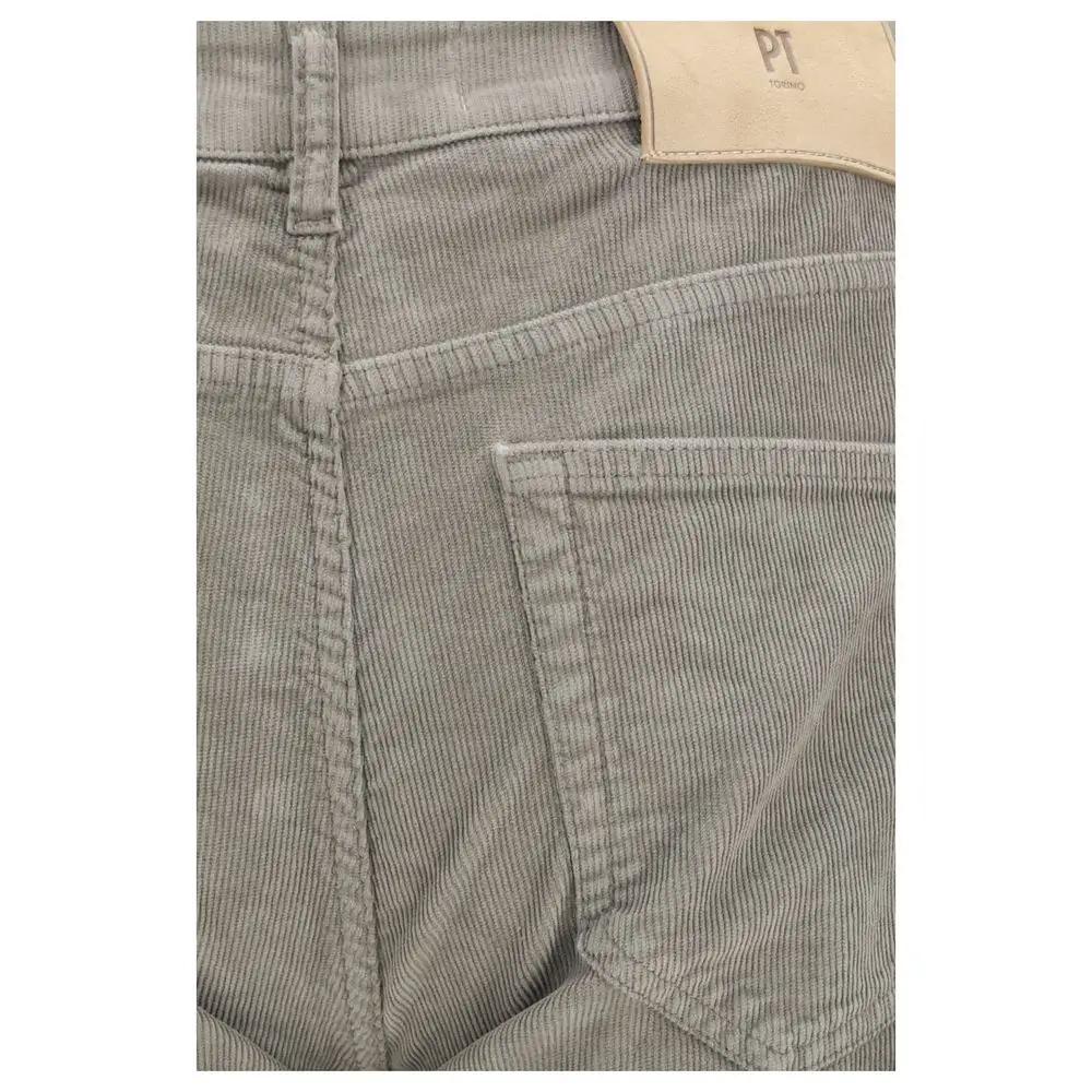 Pantalon décontracté en coton gris PT Torino