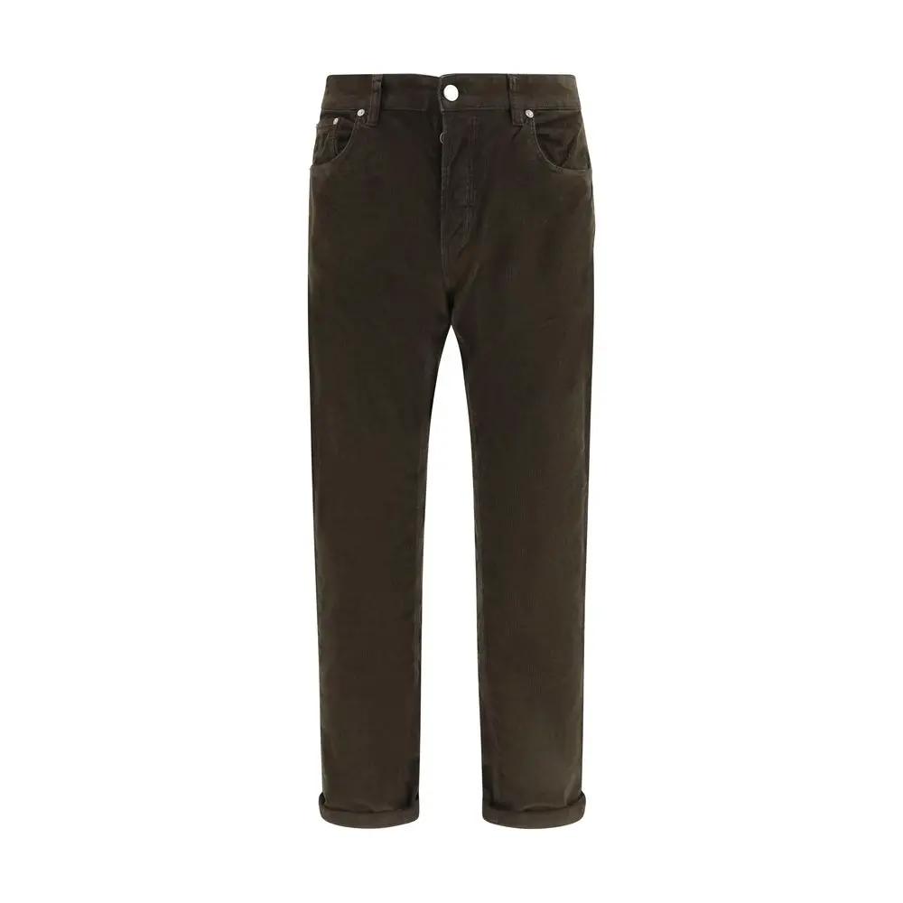 PT Torino PT Torino Brown Cotton Casual Pants