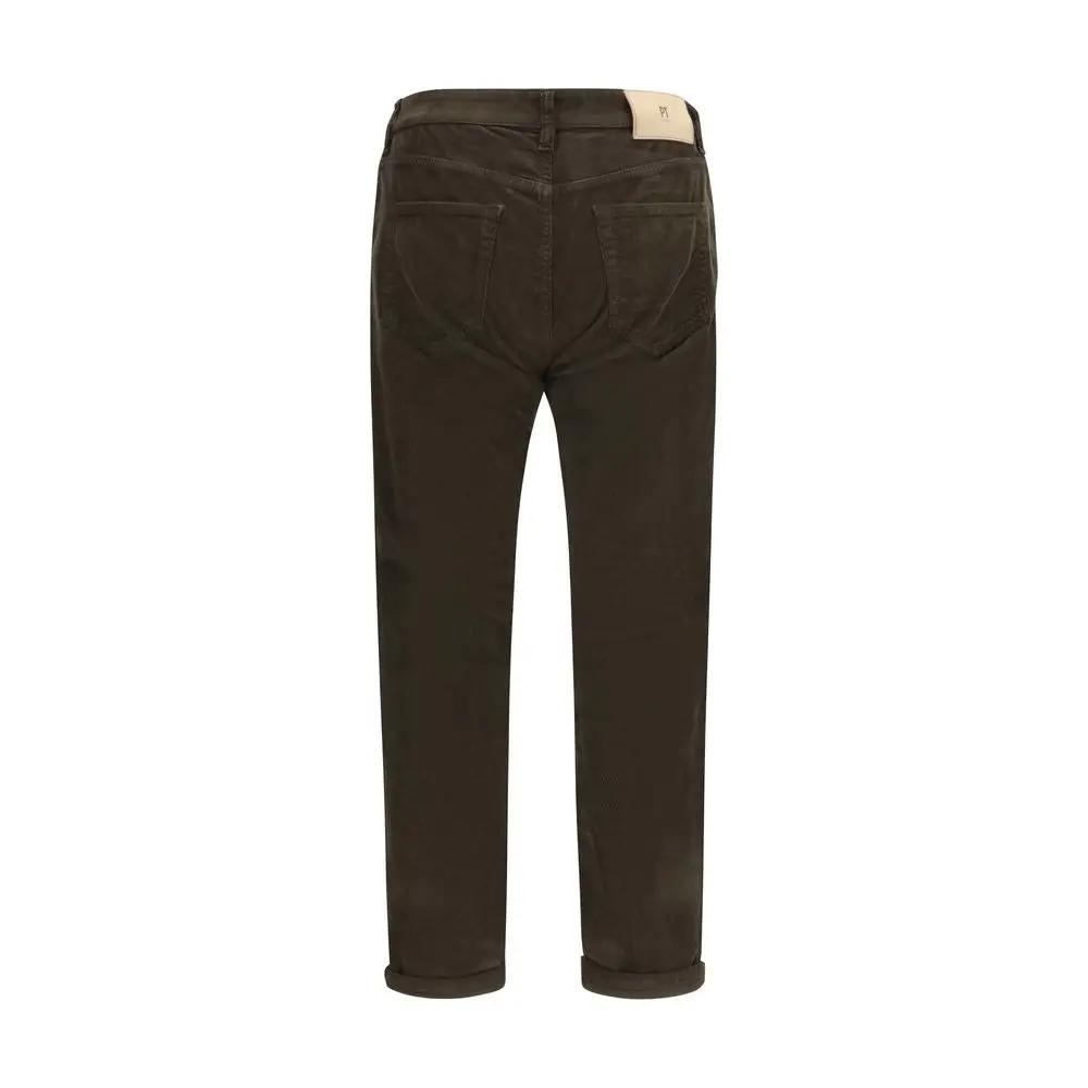 PT Torino Brown Cotton Casual Pants