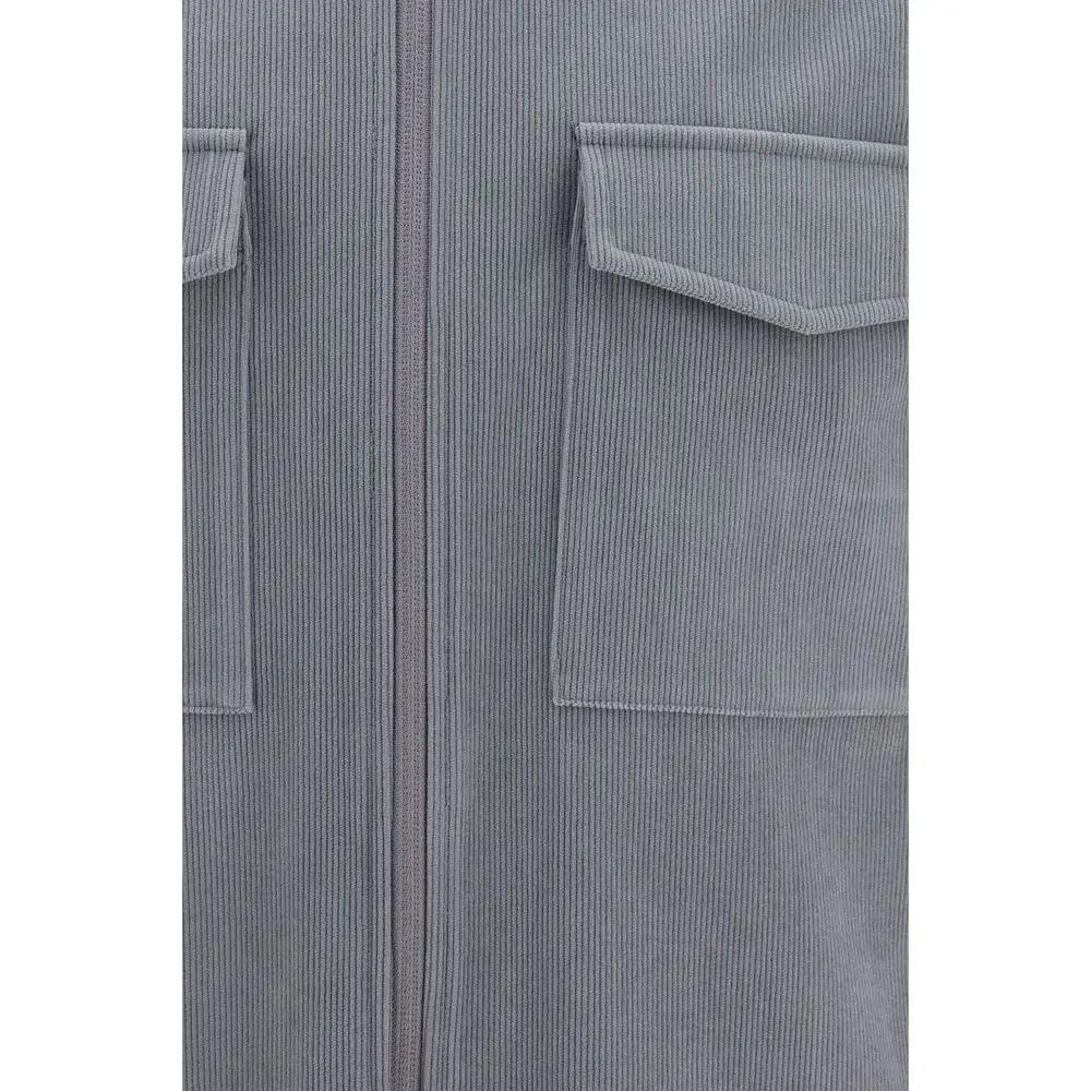 LAMINAR Gray Polyester Jacket