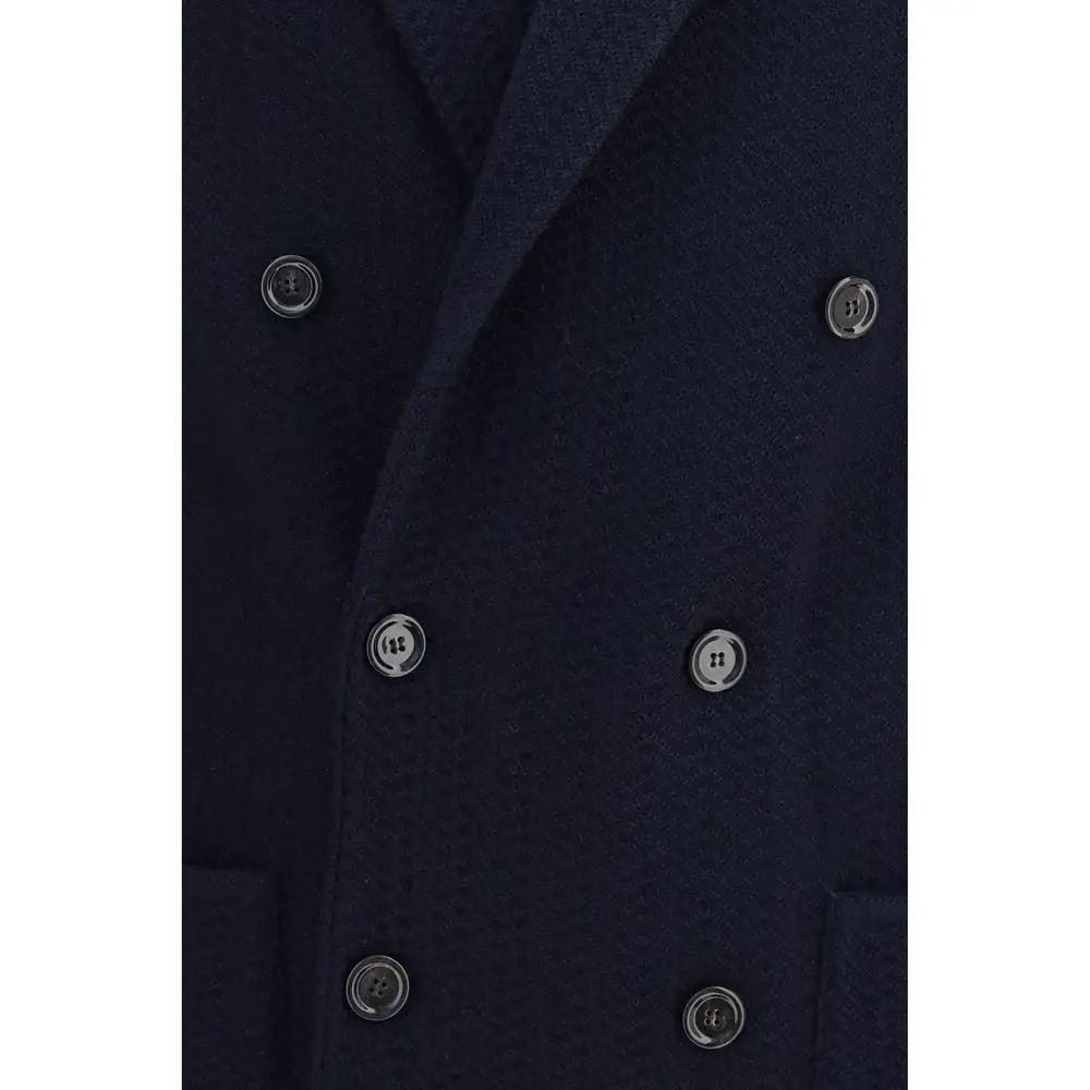 Lardini Lardini Blue Wool Oves Aries Blazer