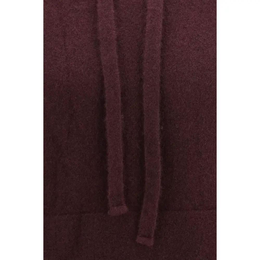 Laneus Bordeaux Cashmere Hoodie