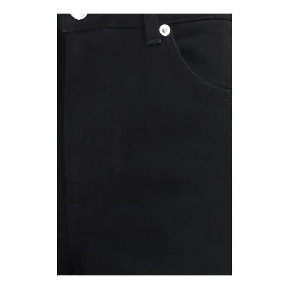 Dolce & Gabbana Black Cotton Straight-Leg Jeans