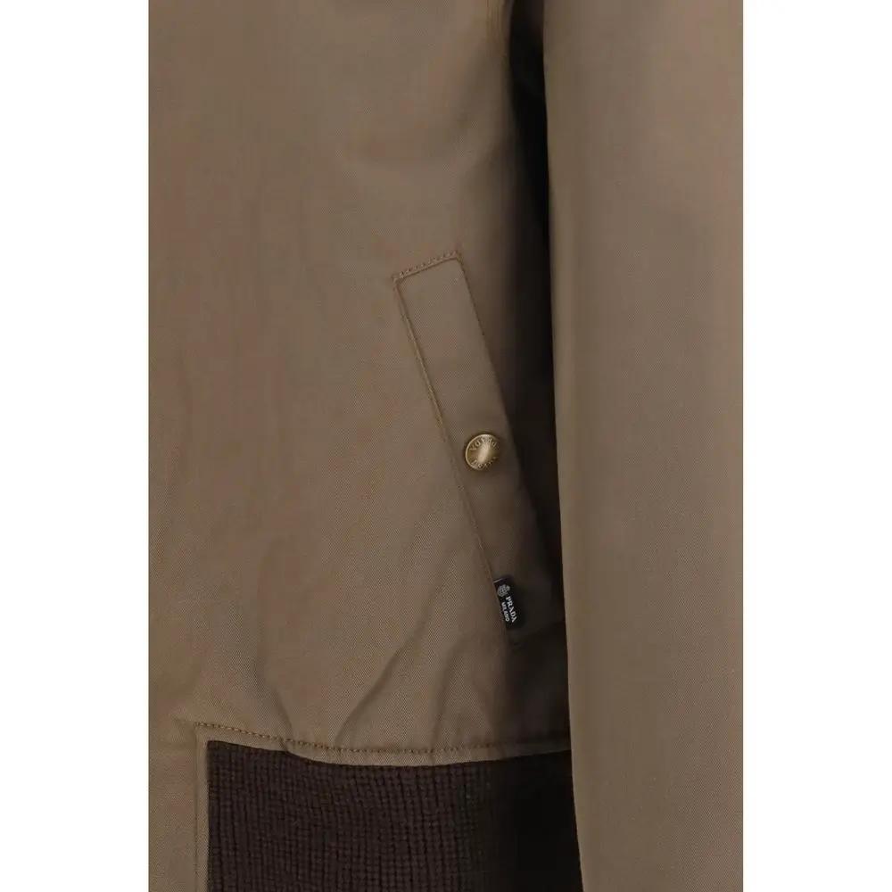 Prada Prada Brown Cotton Full-Length Jacket