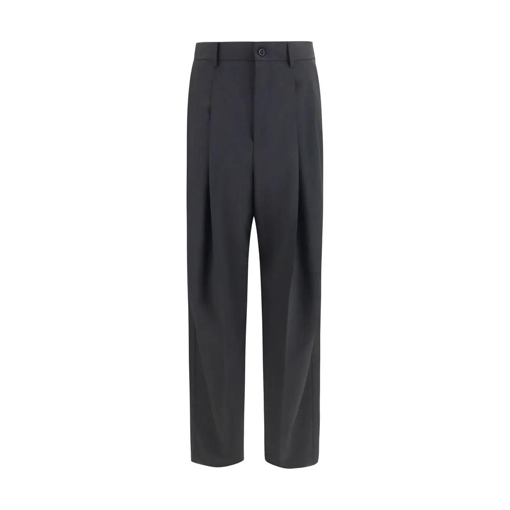 Dolce & Gabbana Black Wool Oves Aries Dress Pants