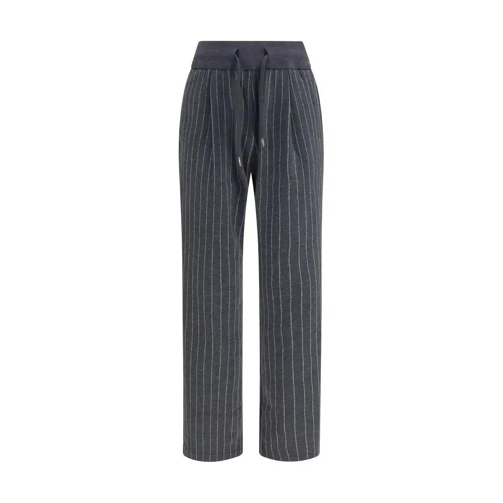 Herno Herno Gray Cotton Casual Pants