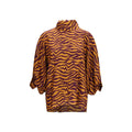 Kristina Ti Kristina Ti Orange Viscose Blouse