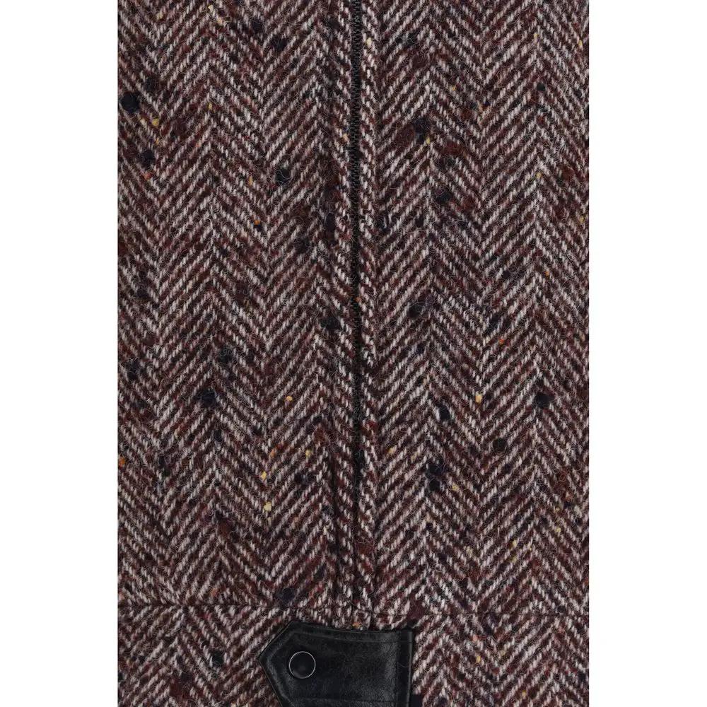 Veste longue en laine multicolore Kristina Ti Oves Aries