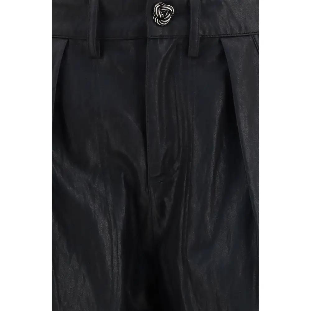 Kristina Ti Black Polyester Casual Pants