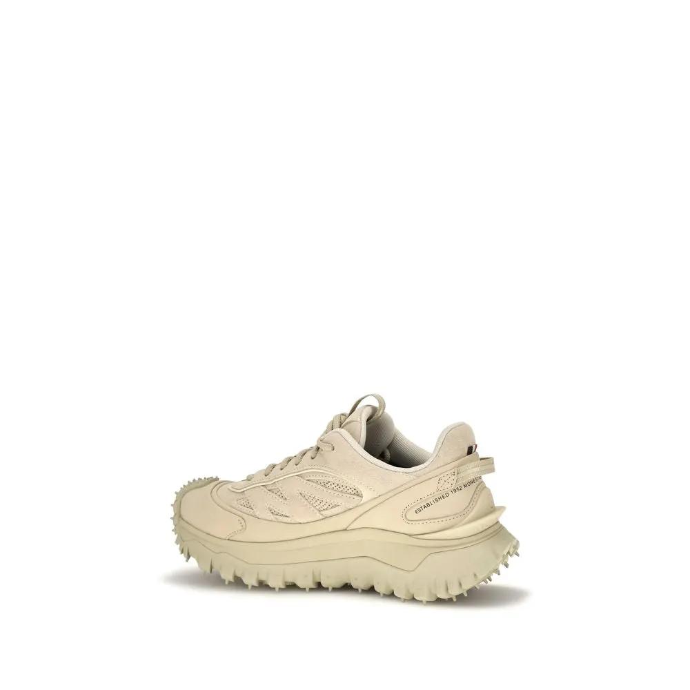Moncler Moncler Beige Calf Leather Bos Taurus Athletic Sneakers