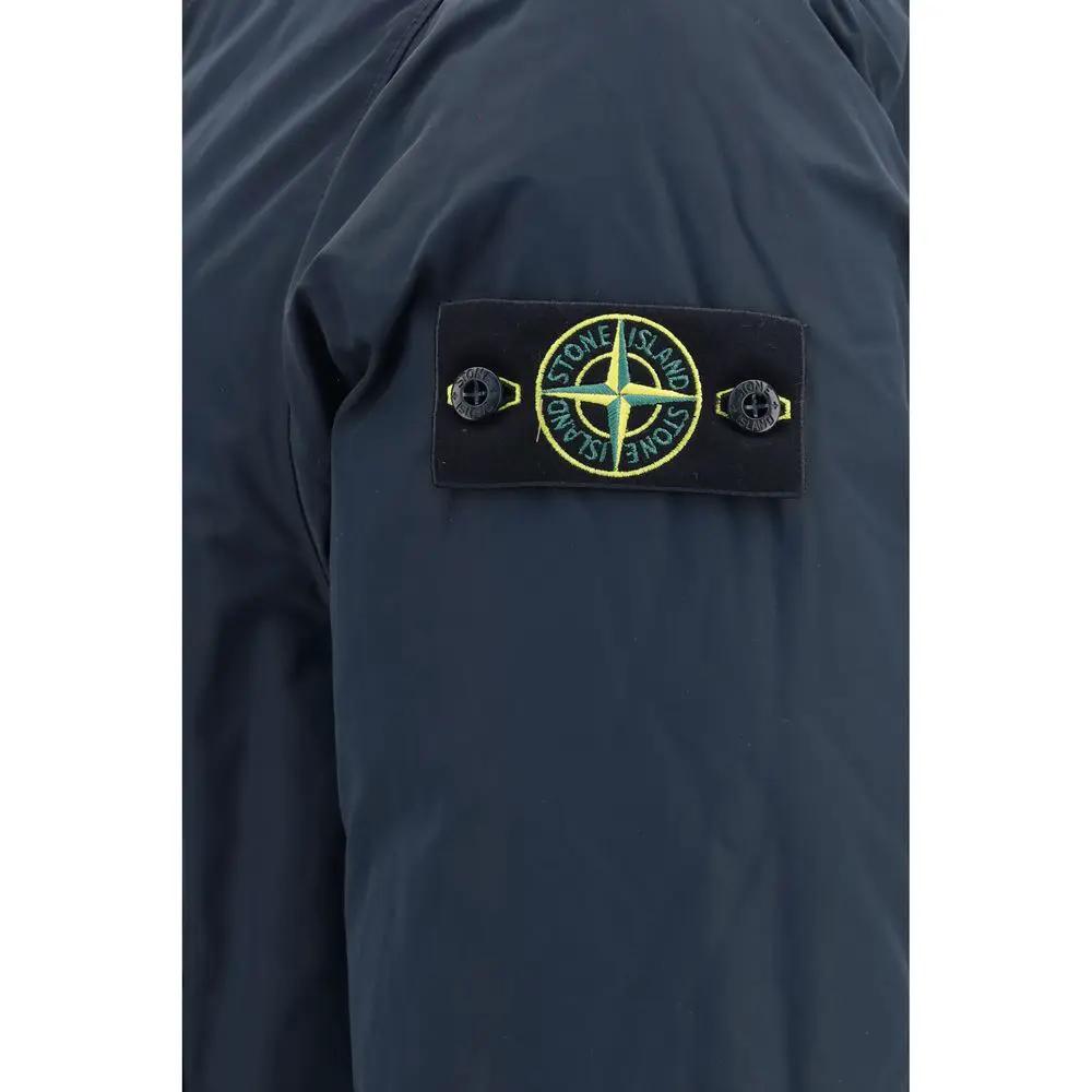 Stone Island Stone Island Blue Polyester Coat