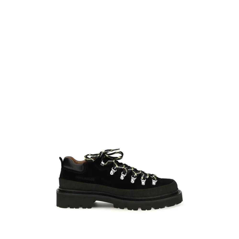 Dsquared² Dsquared² Black Calf Leather Bos Taurus Athletic Sneakers