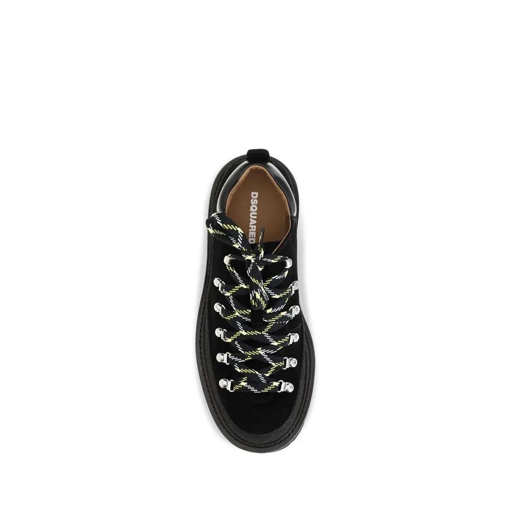 Dsquared² Dsquared² Black Calf Leather Bos Taurus Athletic Sneakers