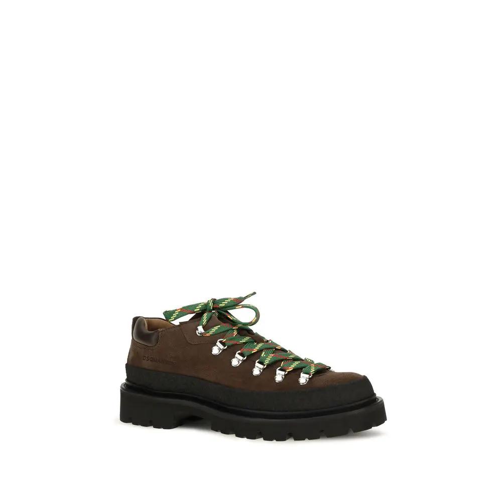 Dsquared² Dsquared² Brown Calf Leather Bos Taurus Lace-Up Boots