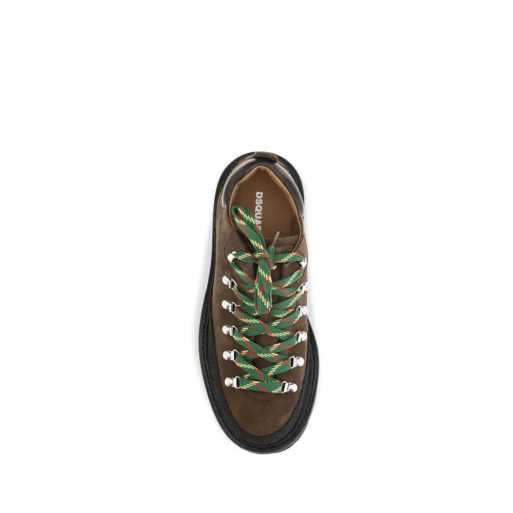 Dsquared² Dsquared² Brown Calf Leather Bos Taurus Lace-Up Boots