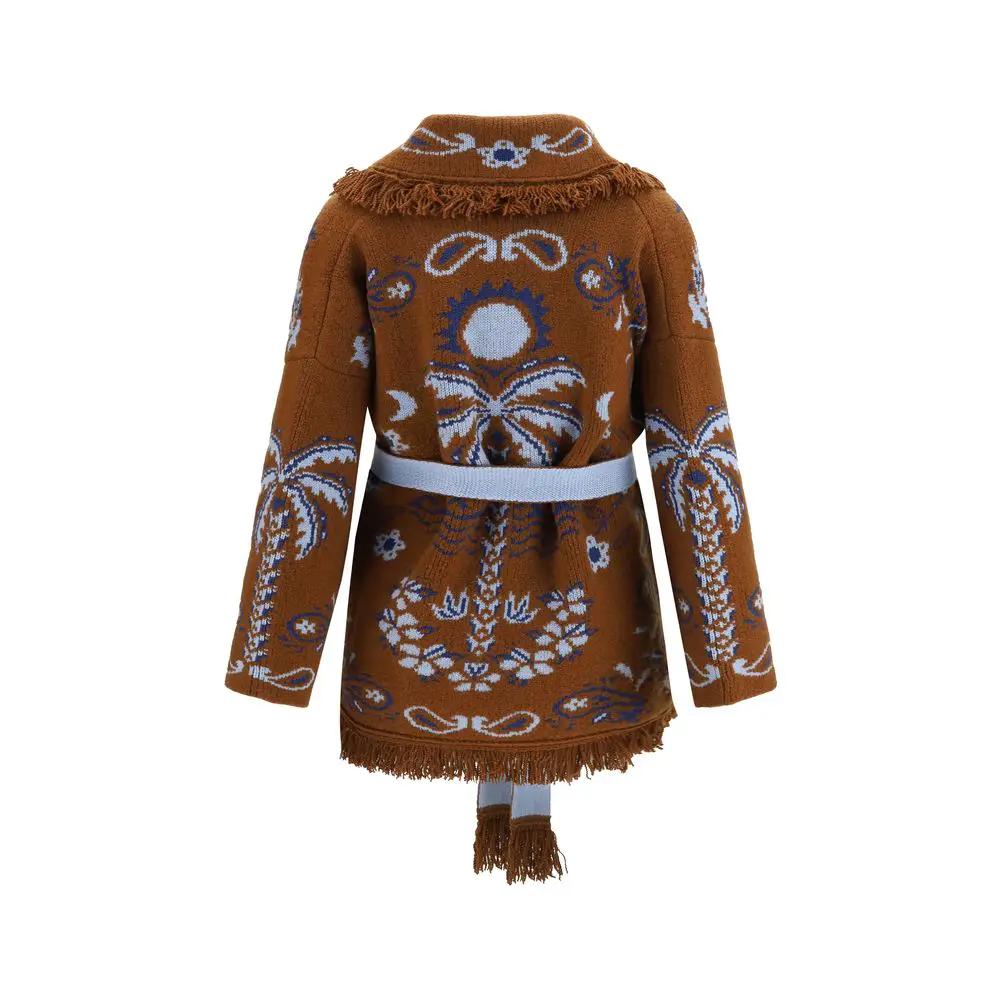 Alanui Brown Wool Oves Aries Cardigan