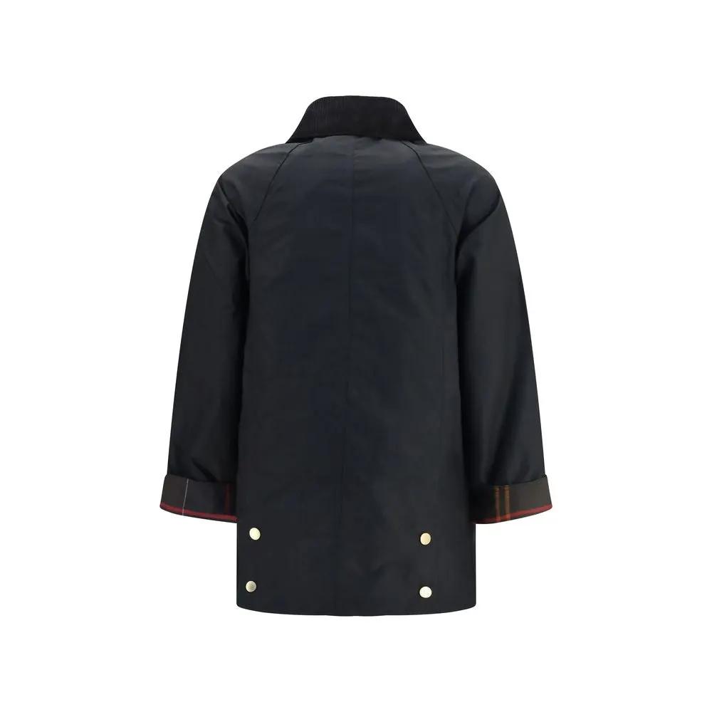 Barbour Barbour Black Cotton Full-Length Jacket