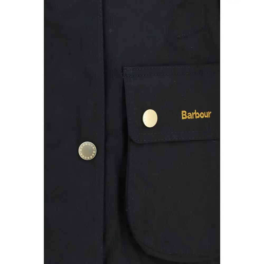 Barbour Barbour Black Cotton Full-Length Jacket
