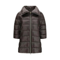 Herno Gray Polyester Full-Length Jacket