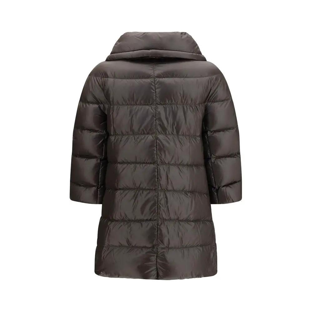Herno Gray Polyester Full-Length Jacket