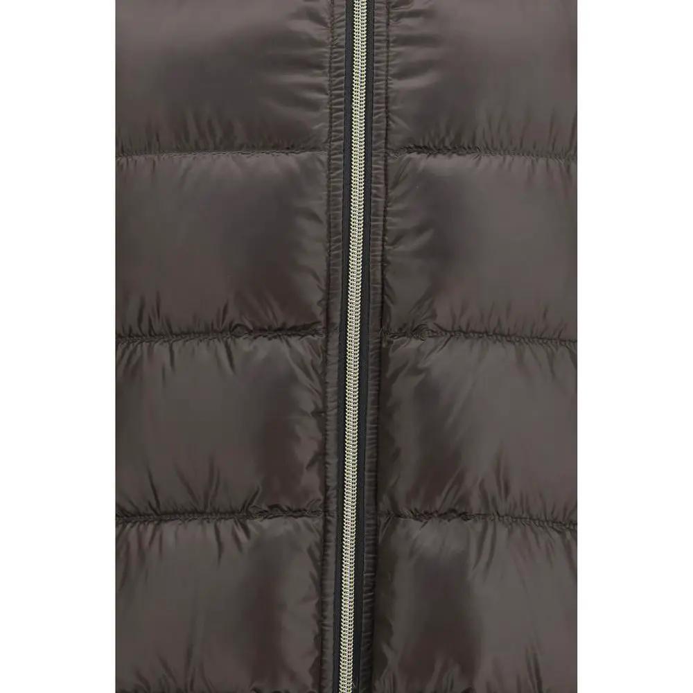 Herno Gray Polyester Full-Length Jacket