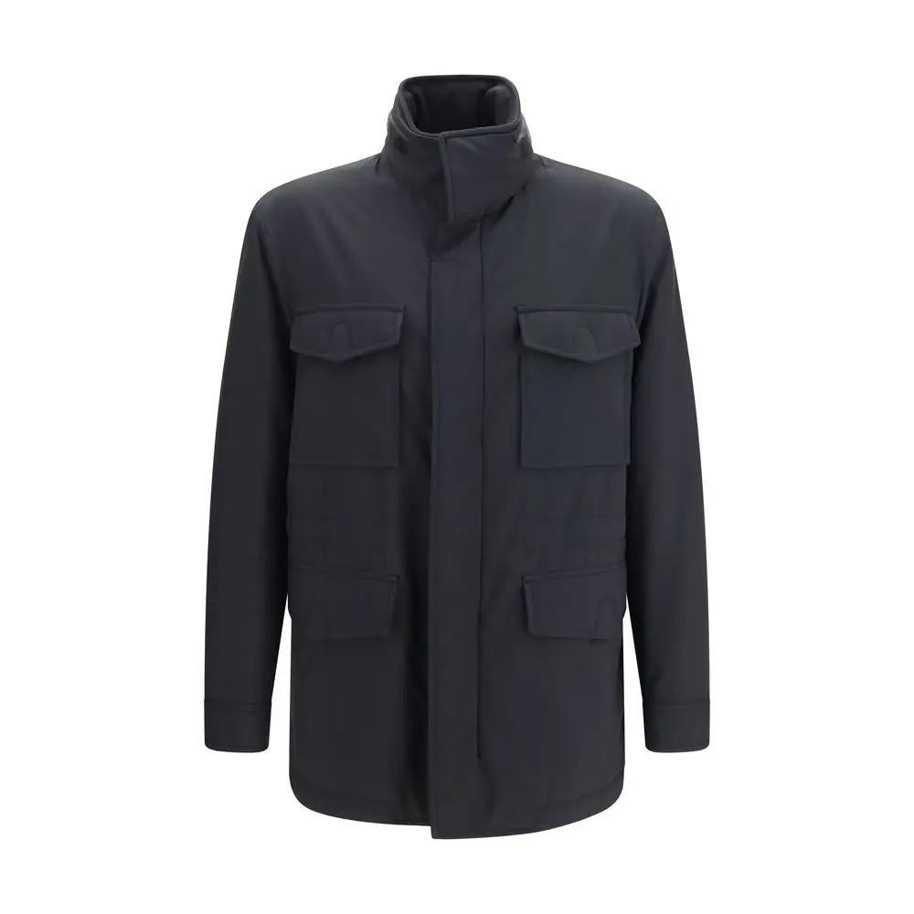 Men's Blue Performa Merino Wool Safari Jacket – Brioni