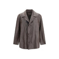 Prada Prada Brown Lamb Leather Leather Jacket