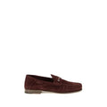 Tom Ford Tom Ford Bordeaux Calf Leather Bos Taurus Slip-On Loafers