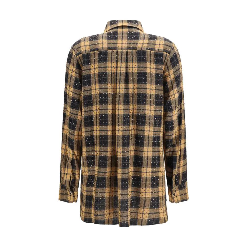Chemisier PINKO beige à motifs en viscose