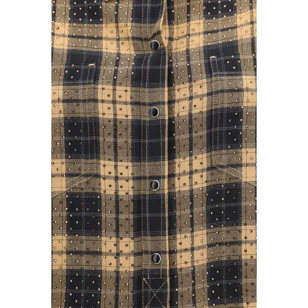 Chemisier PINKO beige à motifs en viscose
