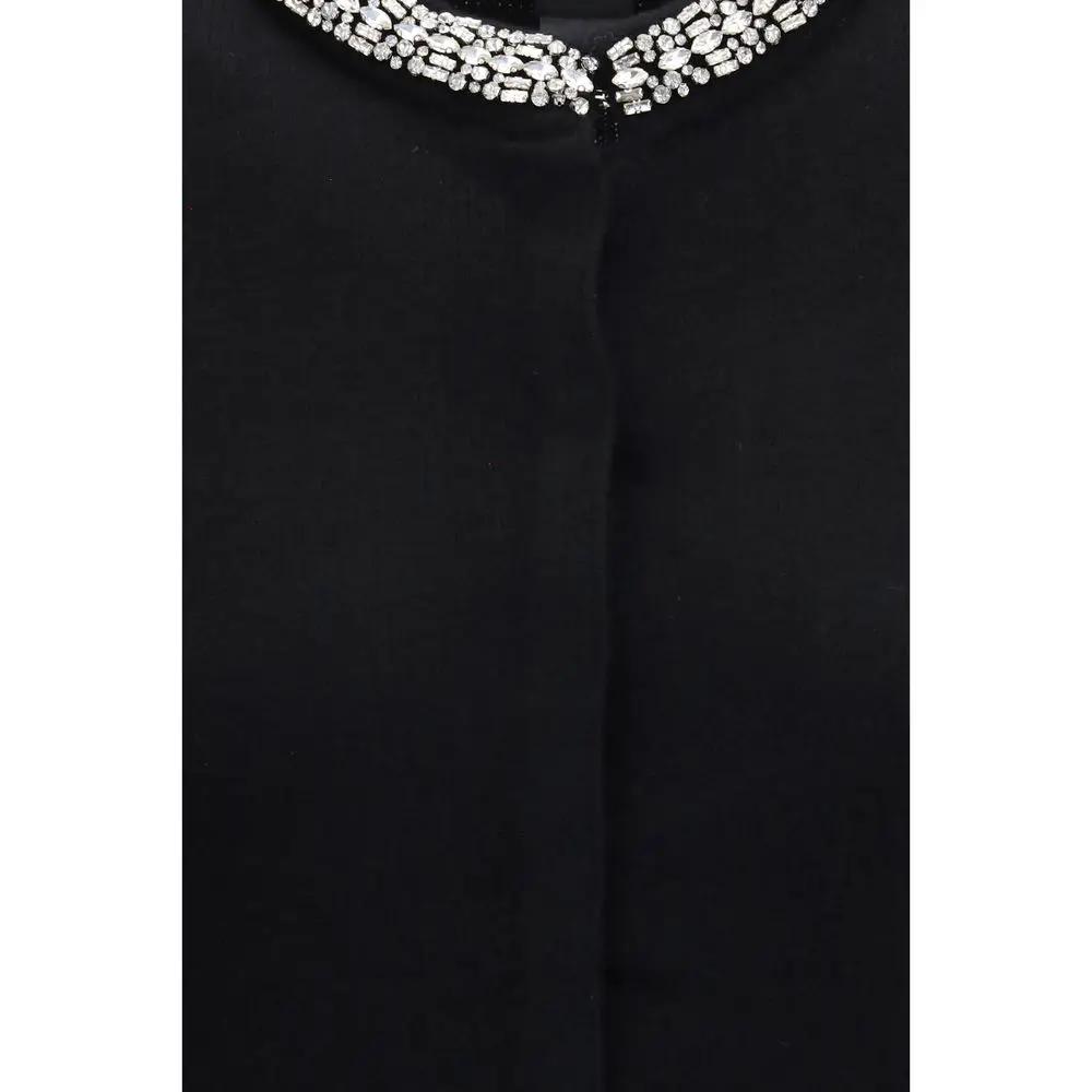 PINKO Black Wool Oves Aries Cardigan