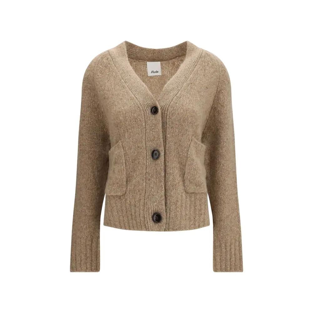 Allude Beige Cashmere Cardigan
