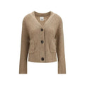 Allude Beige Cashmere Cardigan