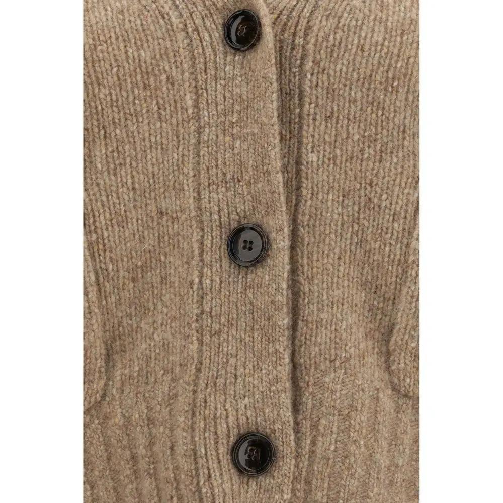 Allude Beige Cashmere Cardigan