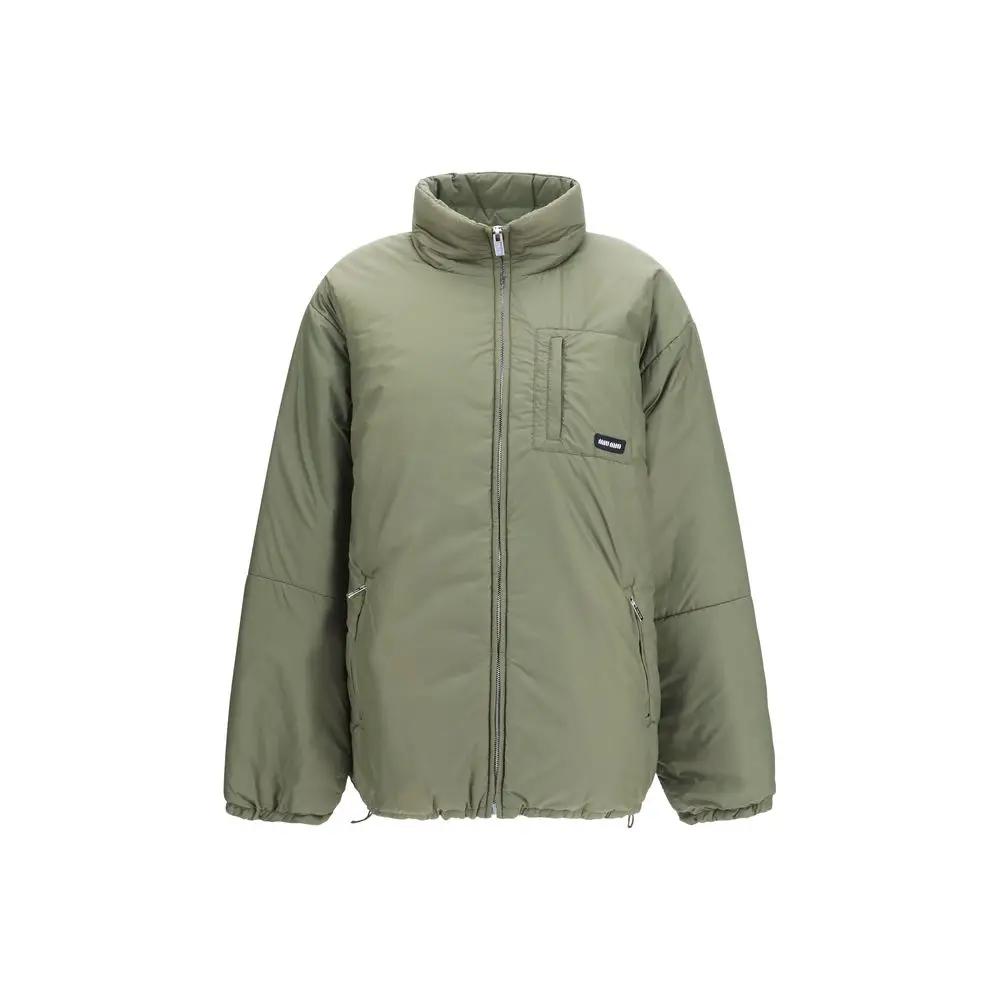 Miu Miu Women's Green Oversized Goose Down Puffer Jacket – Miu Miu