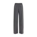Miu Miu Miu Miu Gray Wool Oves Aries Casual Pants