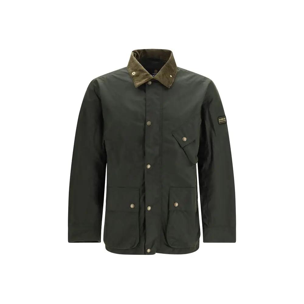 Barbour International Bicolor Cotton Full-Length Jacket