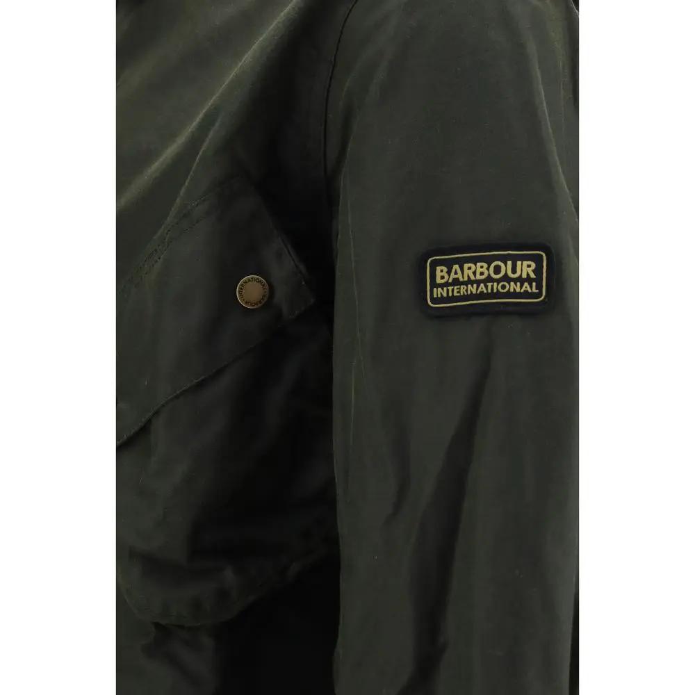 Barbour International Barbour International Bicolor Cotton Full-Length Jacket