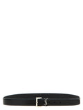 Saint Laurent Black Leather Regular Belt
