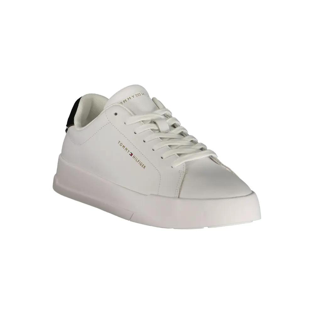 Tommy Hilfiger Tommy Hilfiger White Polyurethane Men's Sneaker