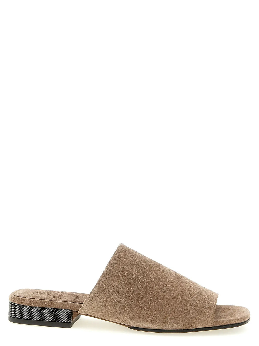 Women's Brown Suede Heeled Sandals – Brunello Cucinelli