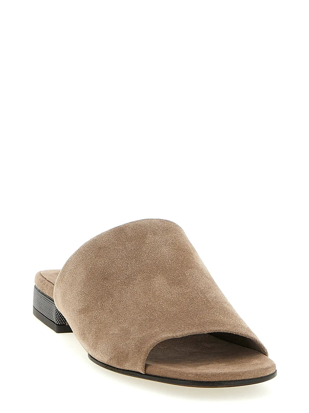 Women's Brown Suede Heeled Sandals – Brunello Cucinelli