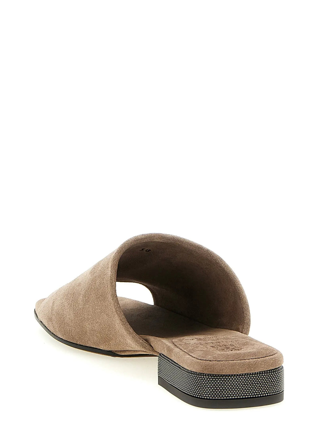 Women's Brown Suede Heeled Sandals – Brunello Cucinelli